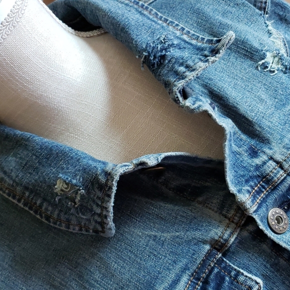 GOODFELLOW jean jacket size Large - Picture 4 of 8